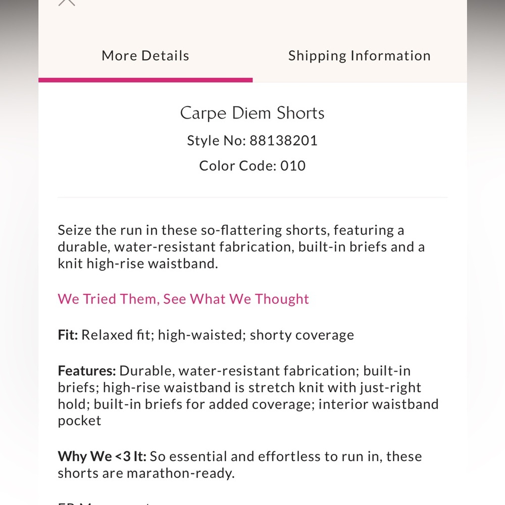 FP Movement Carpe Diem Shorts in Powder Pink - Picture 5 of 5